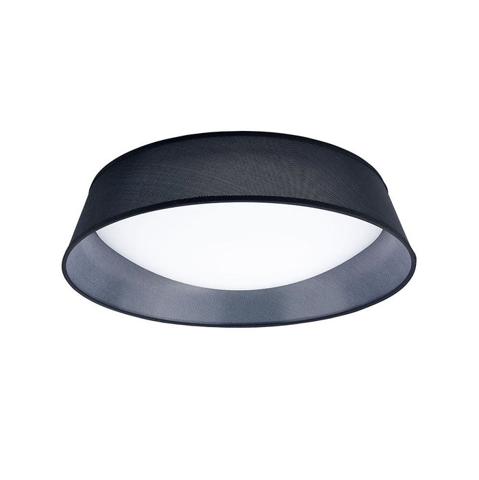 Mantra M4966 Nordica Ceiling 30W LED 60CM Black 3000K, 3000lm, White Acrylic With Black Shade, 3yrs Warranty • M4966