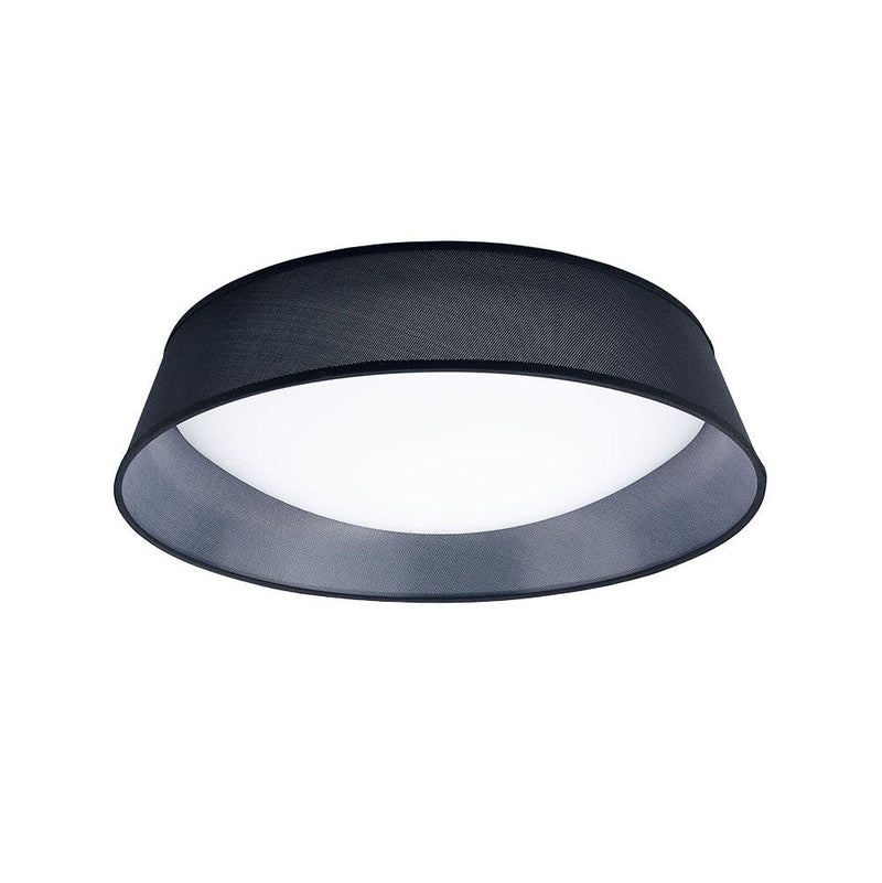 Mantra M4966E Nordica Ceiling, 5 Light E27 Max 20W, 60cm, White Acrylic With Black Shade, 2yrs Warranty • M4966E