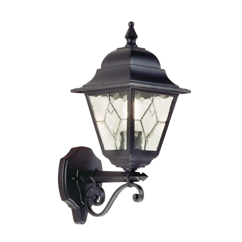 black outdoor wall light