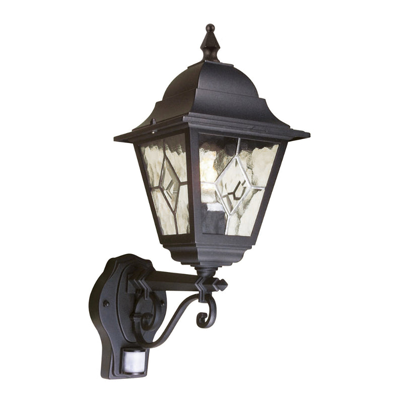 black outdoor wall light