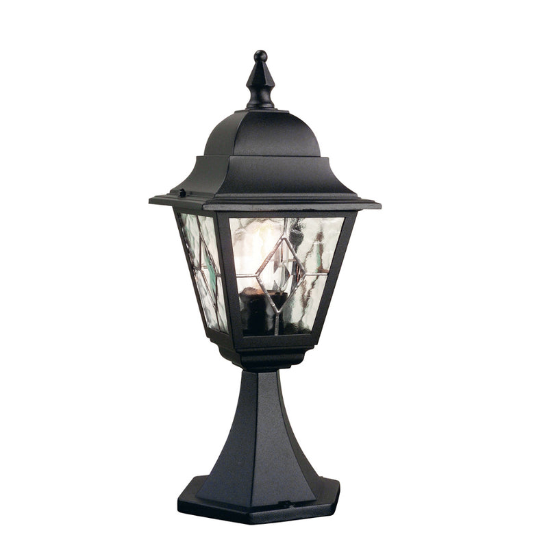 black outdoor wall light