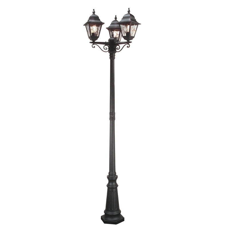 black outdoor wall light