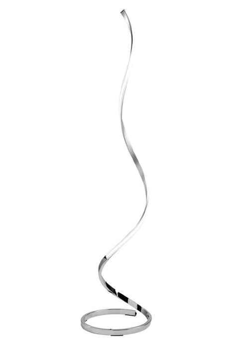 Mantra M4983 Nur Floor Lamp 22W LED 3000K, 1800lm, Dimmable, Silver/Frosted Acrylic/Polished Chrome, 3yrs Warranty • M4983