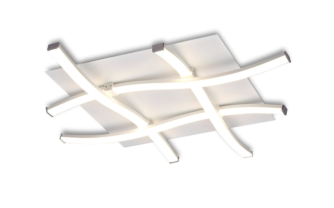 Mantra M6004 Nur Blanco Ceiling 34W LED 3000K, 2600lm, Dimmable White/Frosted Acrylic, 3yrs Warranty • M6004