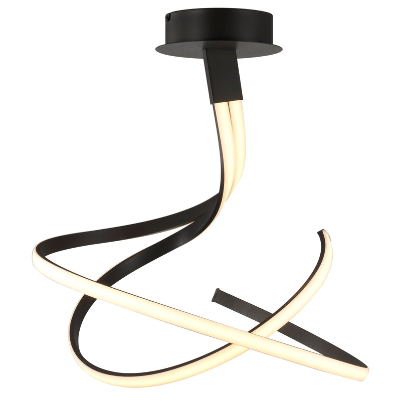 Mantra M5827 Nur BR Semi Ceiling 50W LED 2800K, 4000lm, Dimmable Frosted Acrylic/Brown Oxide, 3yrs Warranty • M5827