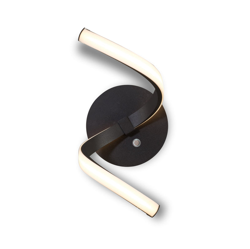 Mantra M5830 Nur BR Touch Dimmer Wall Lamp 10W LED 2800K, 850lm,Frosted Acrylic/Brown Oxide, 3yrs Warranty • M5830