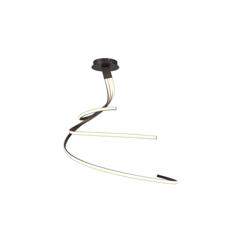 Mantra M5832 Nur BR XL Semi Ceiling 80W LED 2800K, 6200lm, Dimmable Frosted Acrylic/Brown Oxide, 3yrs Warranty • M5832