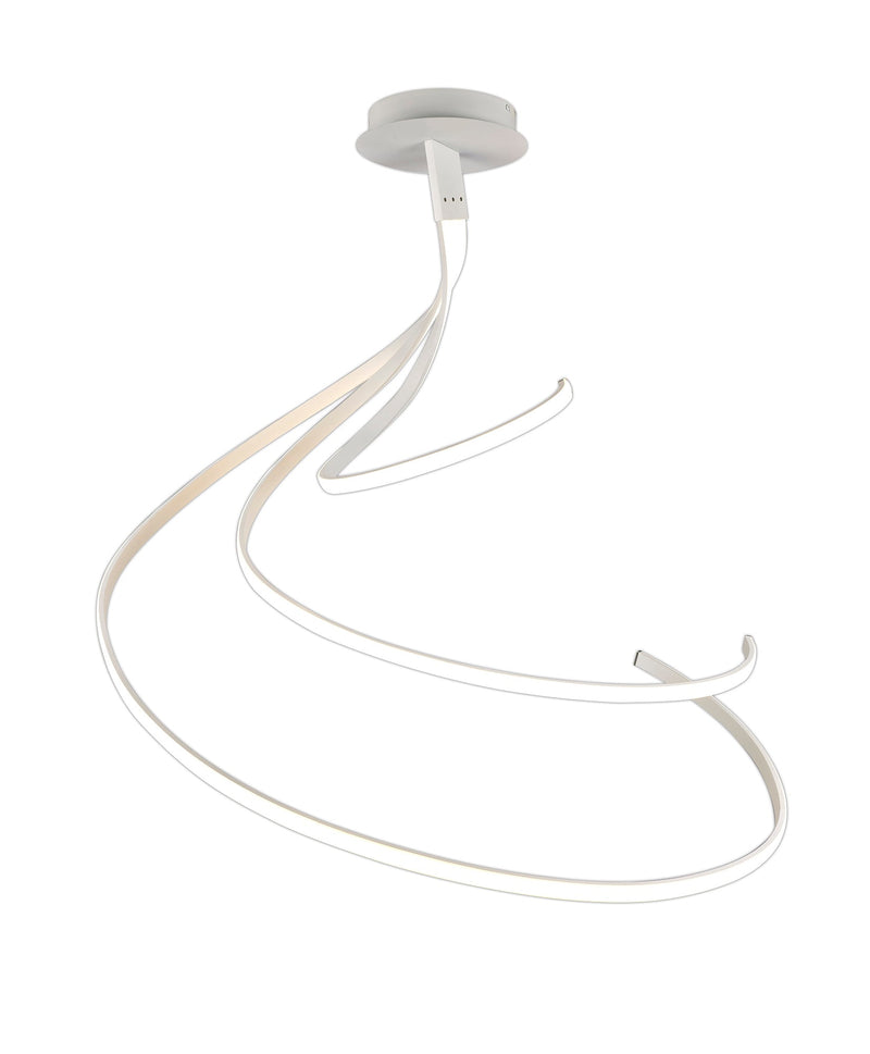 Mantra M6007 Nur Blanco XL Square Semi Ceiling 80W LED 3000K, 6200lm, Dimmable White/Frosted Acrylic, 3yrs Warranty • M6007