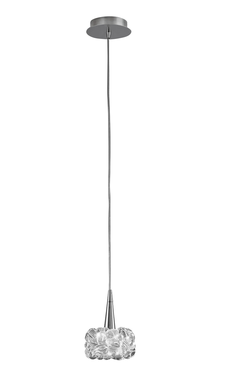 Mantra M3923 O2 Pendant 1 Light G9 Small, Polished Chrome • M3923