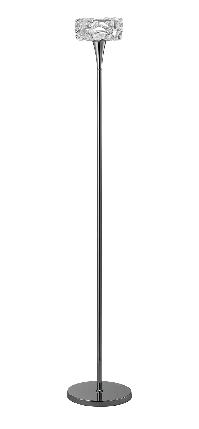 Mantra M3939 O2 Floor Lamp 1 Light E27, Polished Chrome • M3939