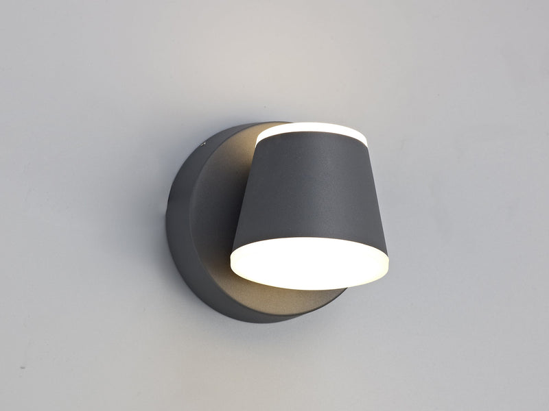 Deco Oahu Wall Light 12W LED 3000K, Anthracite, 590lm, IP54, 3yrs Warranty • D0472