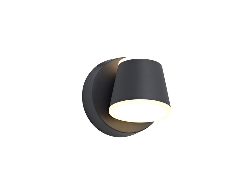 Deco Oahu Wall Light 12W LED 3000K, Anthracite, 590lm, IP54, 3yrs Warranty • D0472