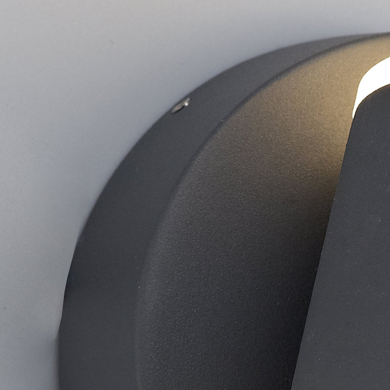 Deco Oahu Wall Light 12W LED 3000K, Anthracite, 590lm, IP54, 3yrs Warranty • D0472