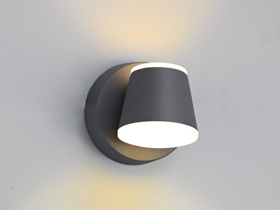 Deco Oahu Wall Light 12W LED 3000K, Anthracite, 590lm, IP54, 3yrs Warranty • D0472
