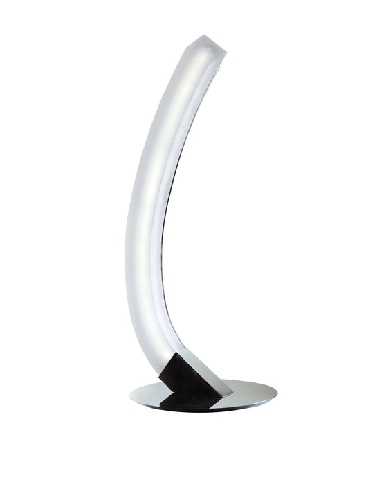 Mantra M3563 On Table Lamp Right 5W LED 3000K, 500lm, Polished Chrome/Frosted Acrylic, 3yrs Warranty • M3563