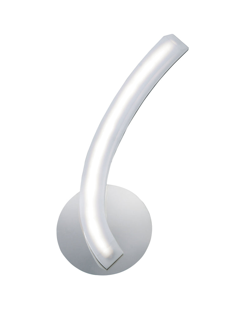 Mantra M3566/S On Wall Lamp Right Switched 5W LED 3000K, 500lm, Polished Chrome/Frosted Acrylic, 3yrs Warranty • M3566/S