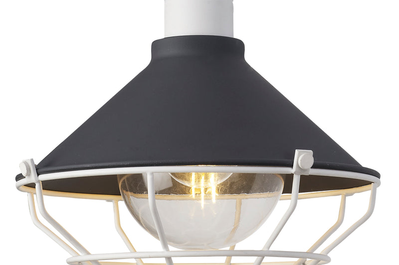 Regal Lighting SL-1611 1 Light Outdoor Ceiling Pendant Anthracite & Matt White IP65