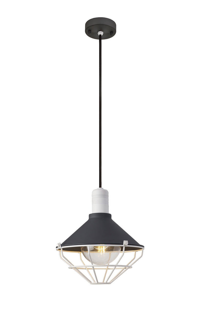 Regal Lighting SL-1611 1 Light Outdoor Ceiling Pendant Anthracite & Matt White IP65