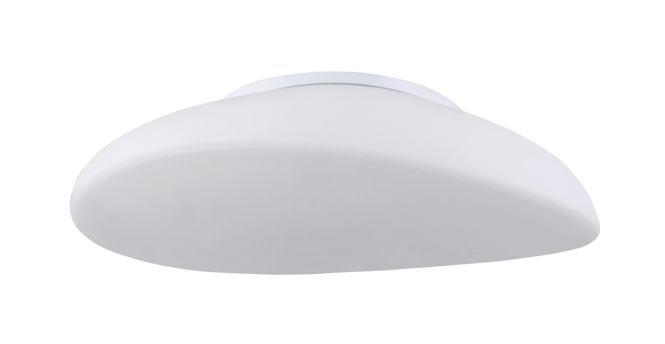 Mantra M4895 Opal Oval Ceiling 4 Light E27, Polished Chrome/Frosted White Glass • M4895