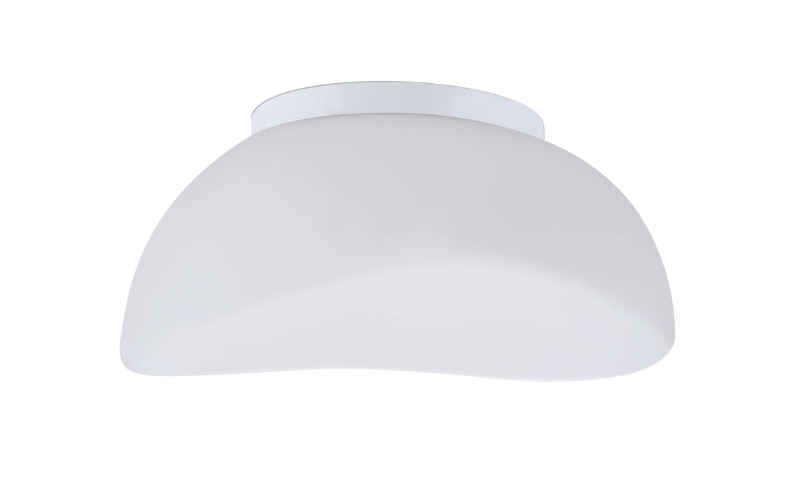 Mantra M4896 Opal Ceiling 3 Light E27, Polished Chrome/Frosted White Glass • M4896