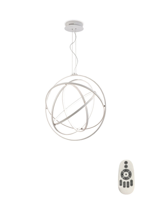 Mantra M5740 Orbital Pendant Round 80cm, 5 Ring, 130W LED 3000K, 4250lm, RF Remote Control White, 3yrs Warranty • M5740