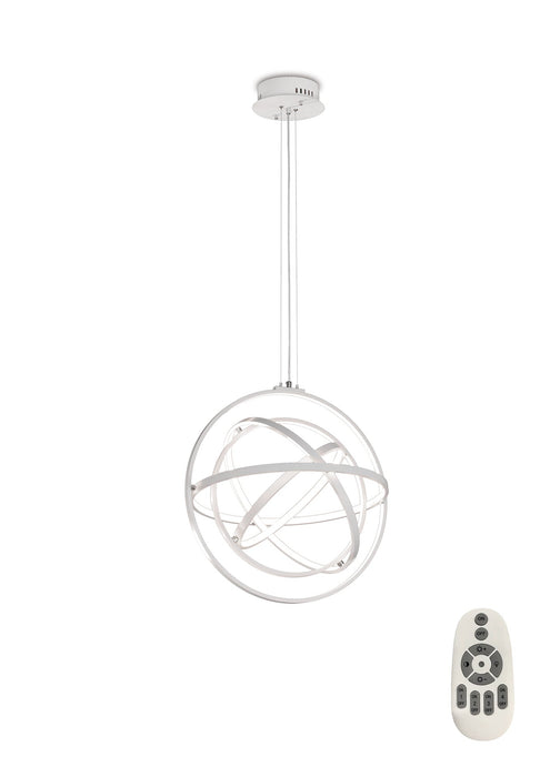 Mantra M5741 Orbital Pendant Round 60cm, 4 Ring, 90W LED 3000K, 3250lm, RF Remote Control White, 3yrs Warranty • M5741