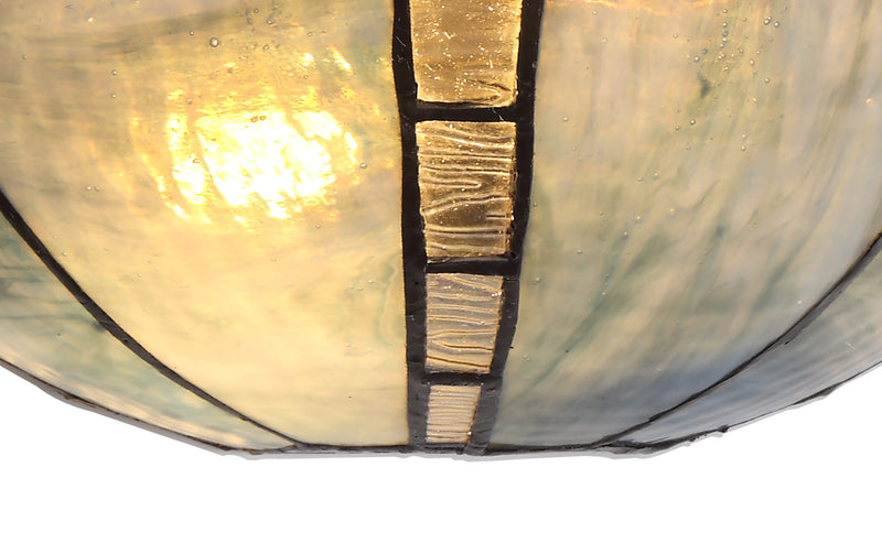 Regal Lighting SL-2024 Tiffany 2 Light Wall Uplighter Blue With Clear Crystal Shade