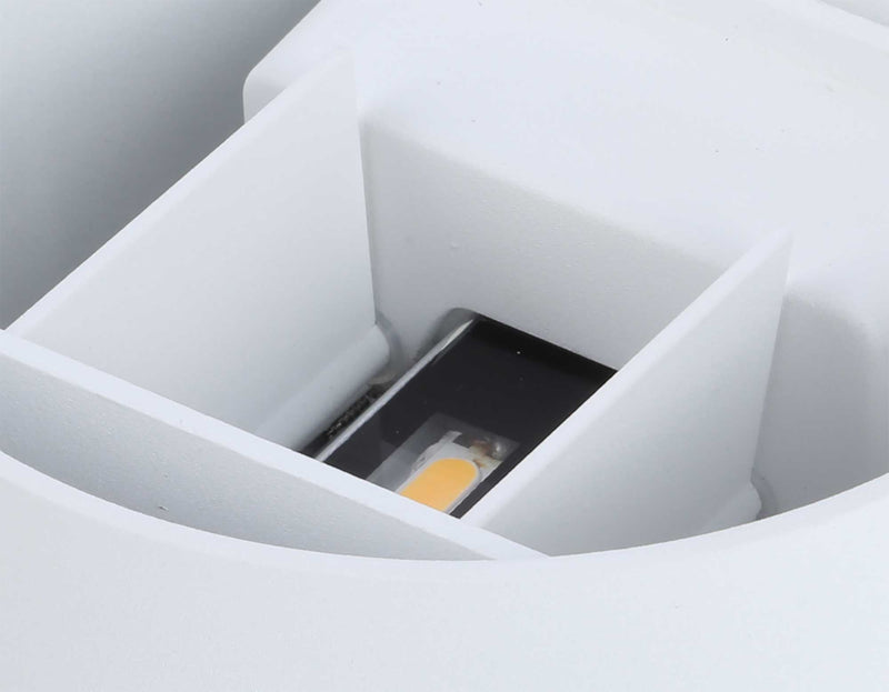 Deco Ottawa Up & Downward Lighting Wall Light 2x3W LED 3000K, Sand White, 410lm, IP54, 3yrs Warranty • D0454