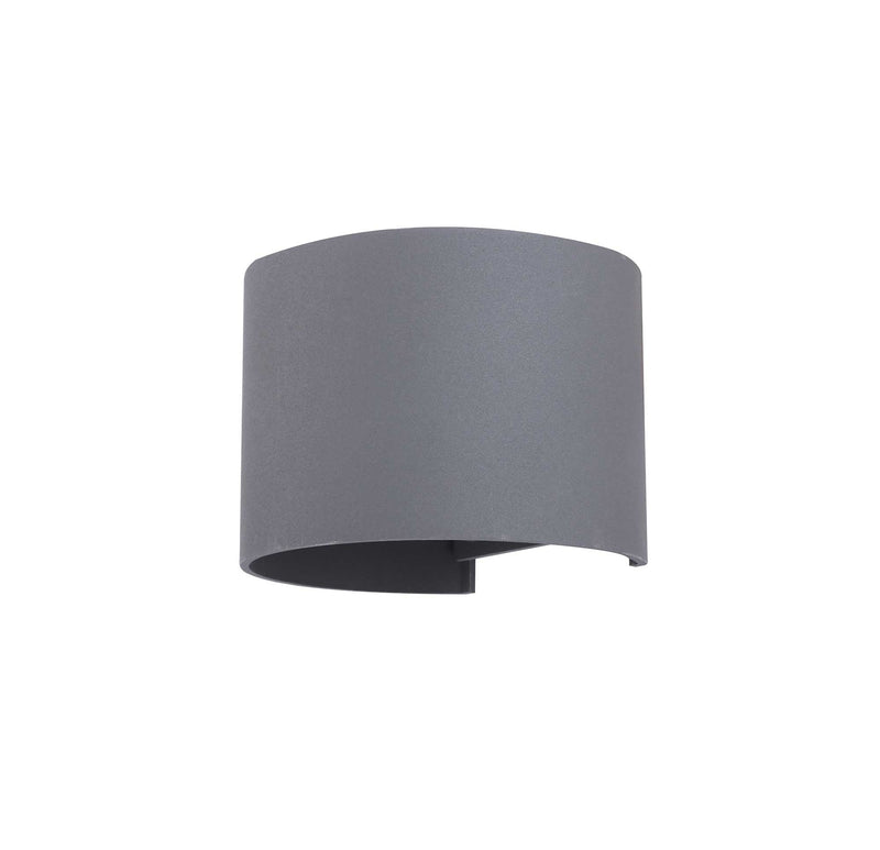 Deco Ottawa Up & Downward Lighting Wall Light 2x3W LED 3000K, Anthracite, 410lm, IP54, 3yrs Warranty • D0455