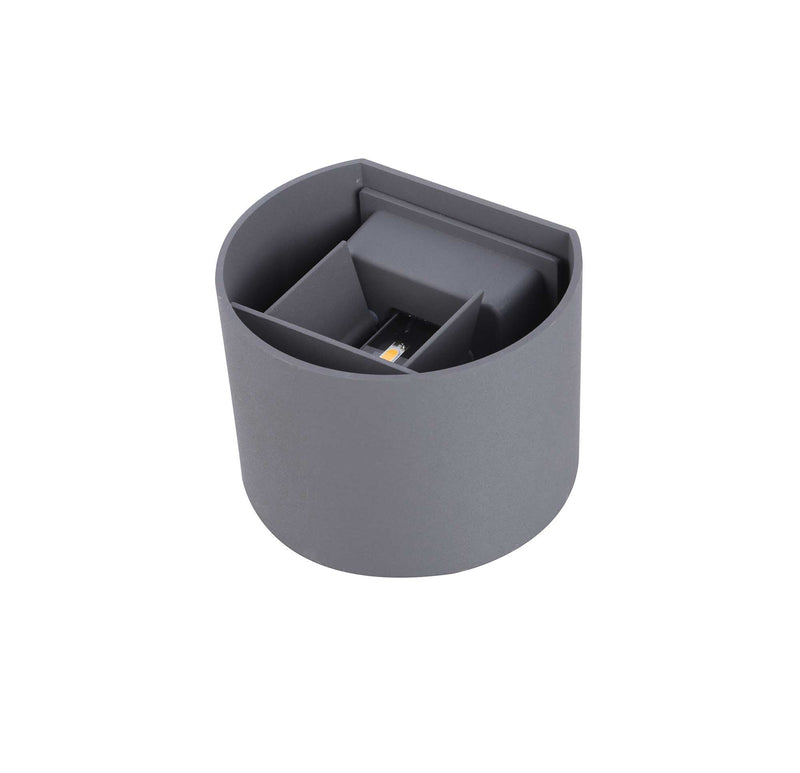 Deco Ottawa Up & Downward Lighting Wall Light 2x3W LED 3000K, Anthracite, 410lm, IP54, 3yrs Warranty • D0455