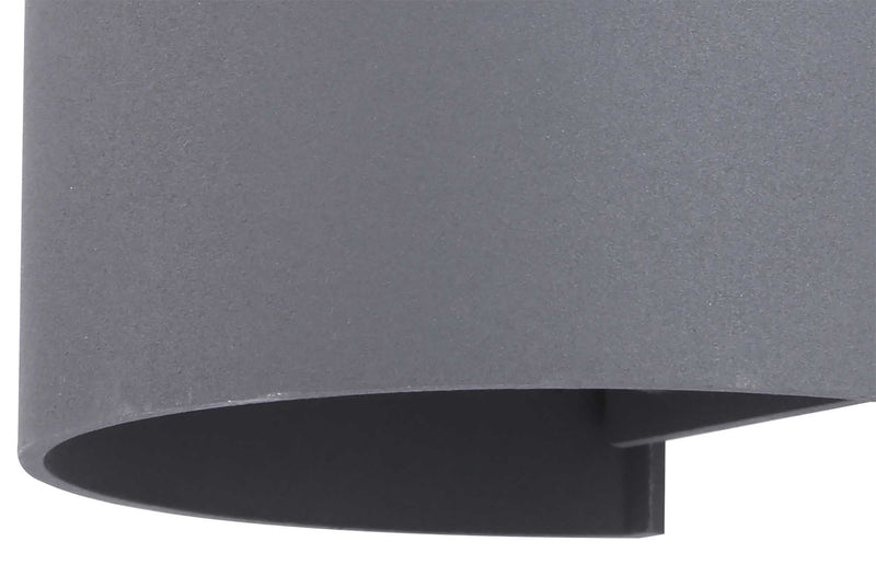 Deco Ottawa Up & Downward Lighting Wall Light 2x3W LED 3000K, Anthracite, 410lm, IP54, 3yrs Warranty • D0455