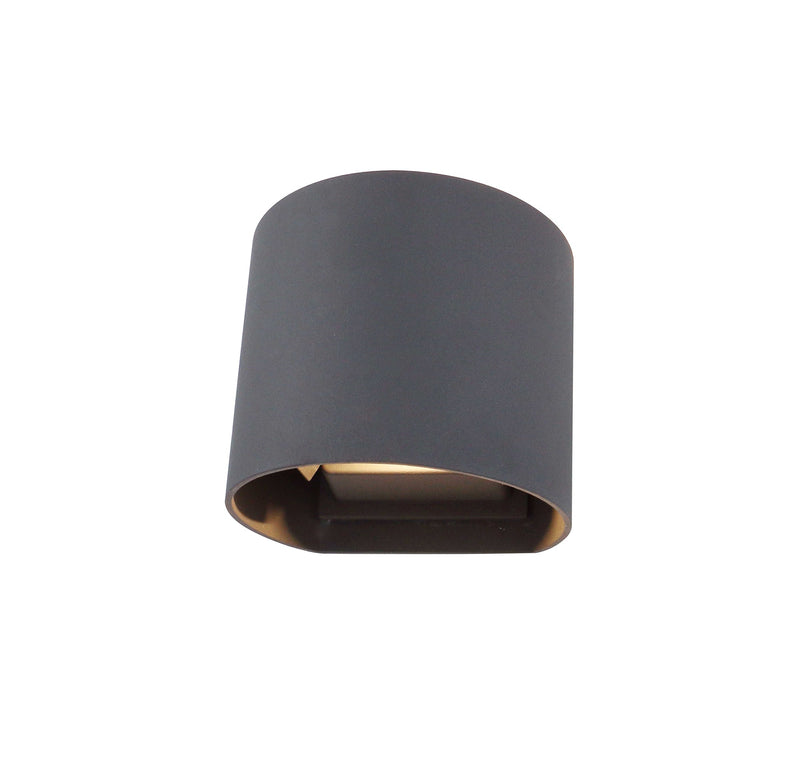 Deco Ottawa Up & Downward Lighting Wall Light 2x3W LED 3000K, Anthracite, 410lm, IP54, 3yrs Warranty • D0455