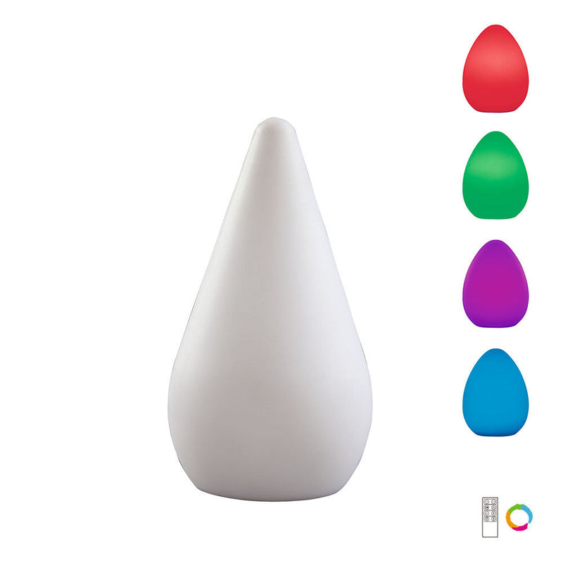 Mantra M1495 Palma Table Lamp Induction LED RGB Outdoor IP44, Opal White • M1495