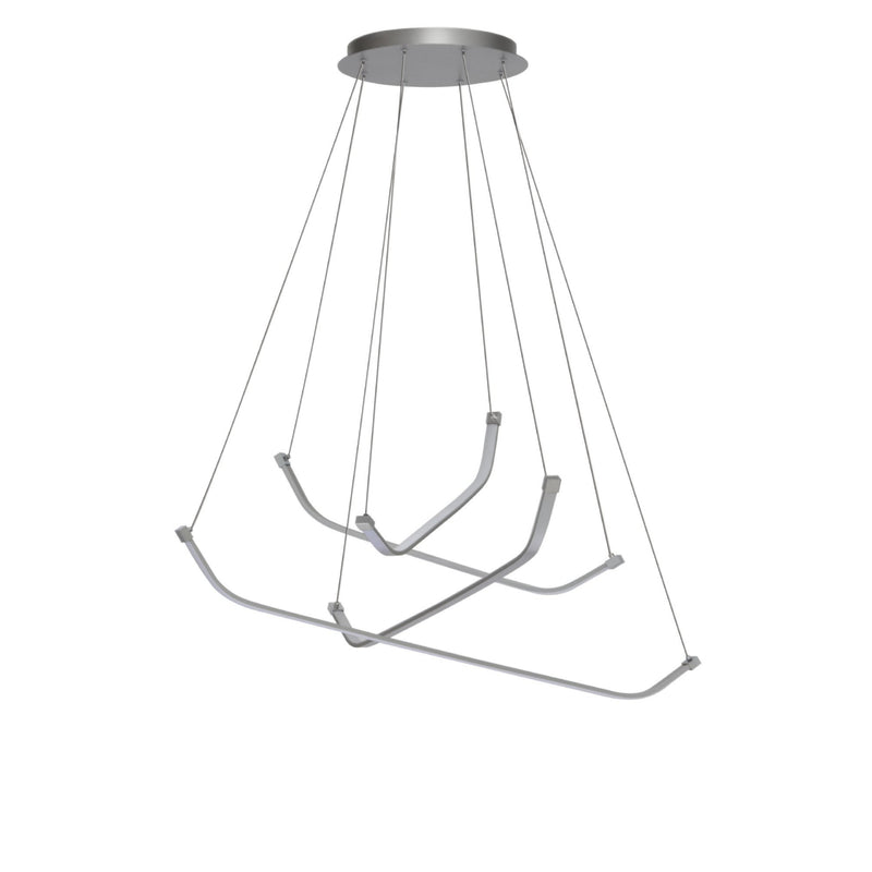 Mantra M5570 Papua Ceiling LED Light 50W, 3900lm, 3000K Polished Chrome/White Acrylic, 3yrs Warranty • M5570