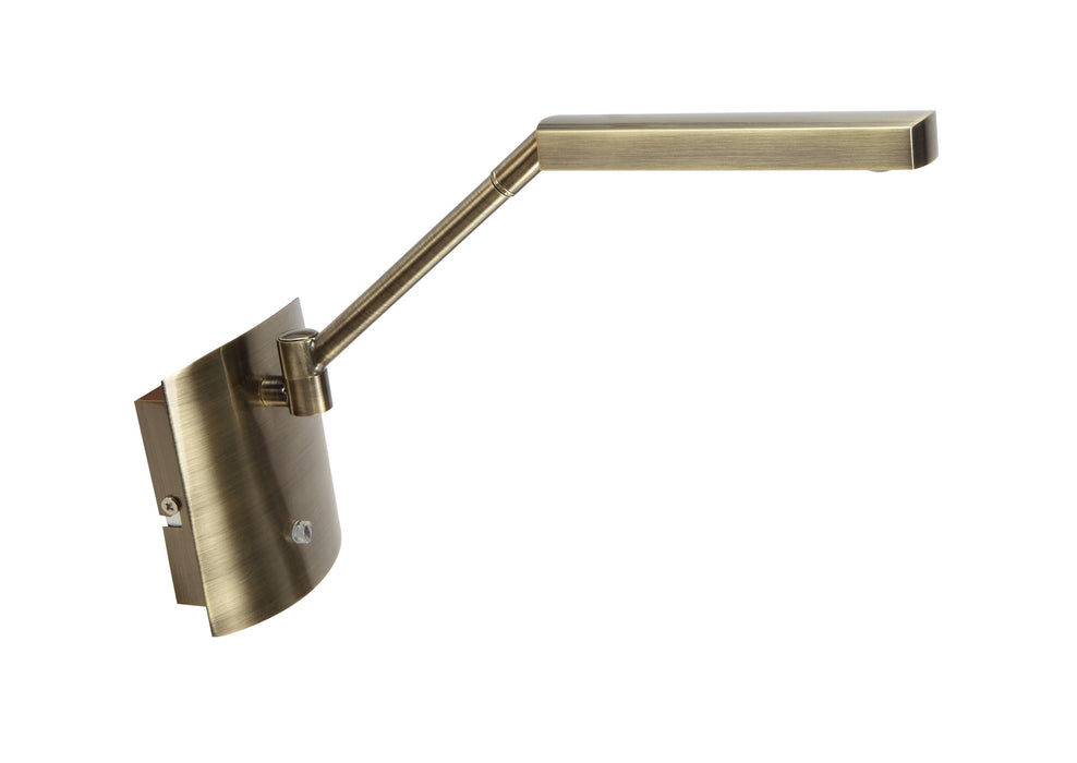 Mantra M4953 Phuket Wall Lamp 1 Light 7W LED 3000K, 600lm, Antique Brass, 3yrs Warranty • M4953