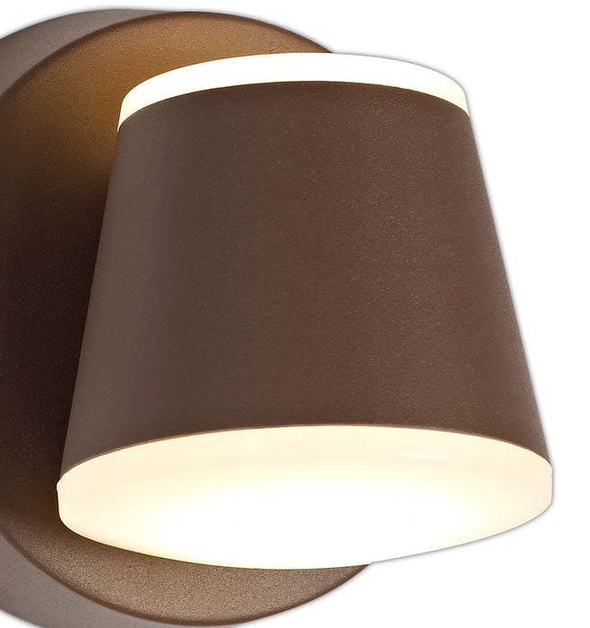 Regal Lighting SL-2070 2 Light Outdoor LED Wall Light Dark Brown IP54