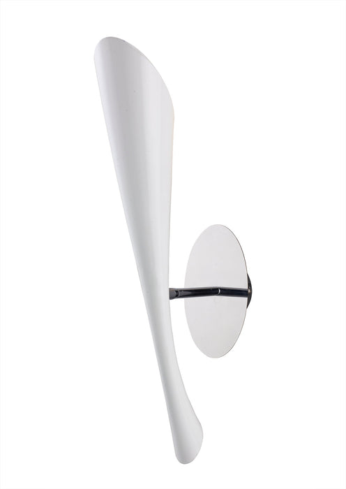 Mantra M0923/S Pop Wall Lamp Switched 1 Light E27, Gloss White/White Acrylic/Polished Chrome • M0923/S