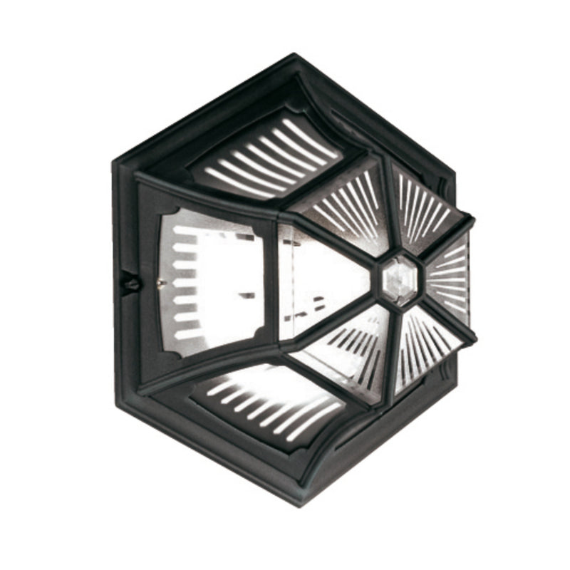 black outdoor wall light