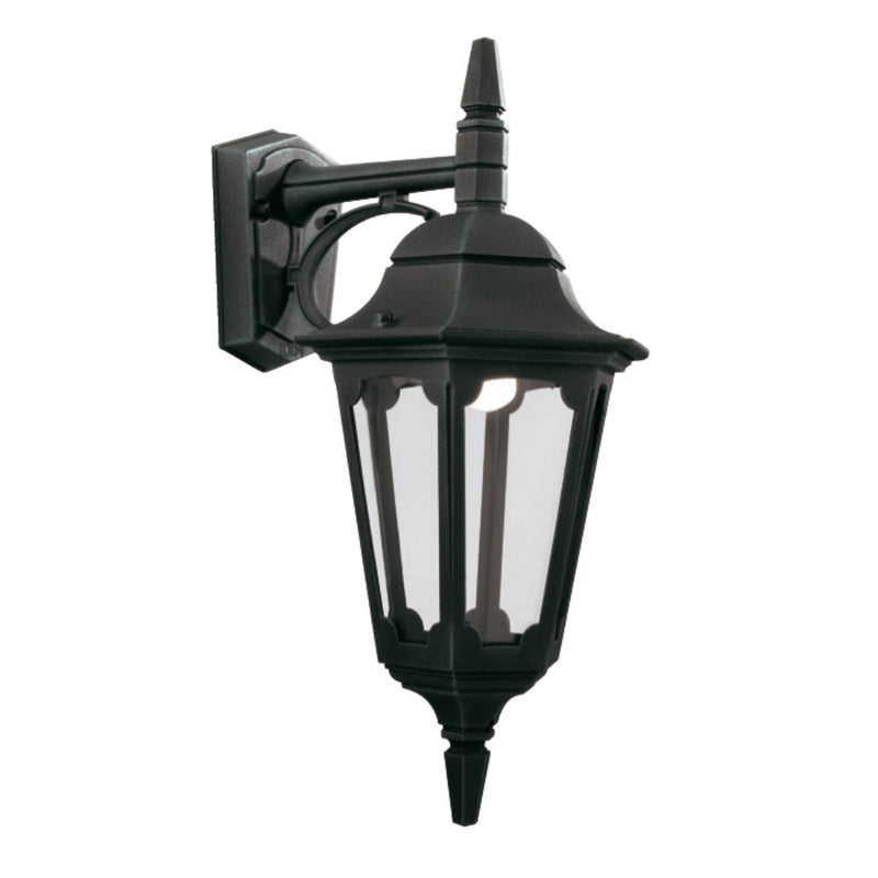 black outdoor wall light