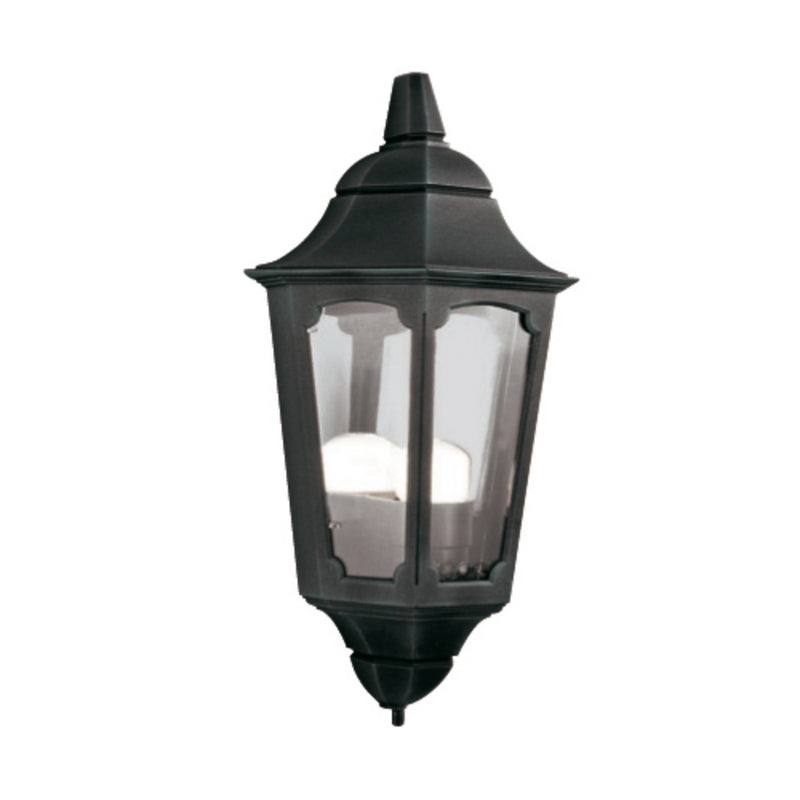 black outdoor wall light