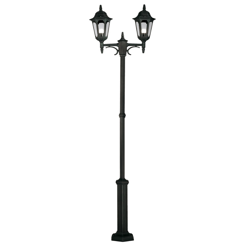 black outdoor wall light
