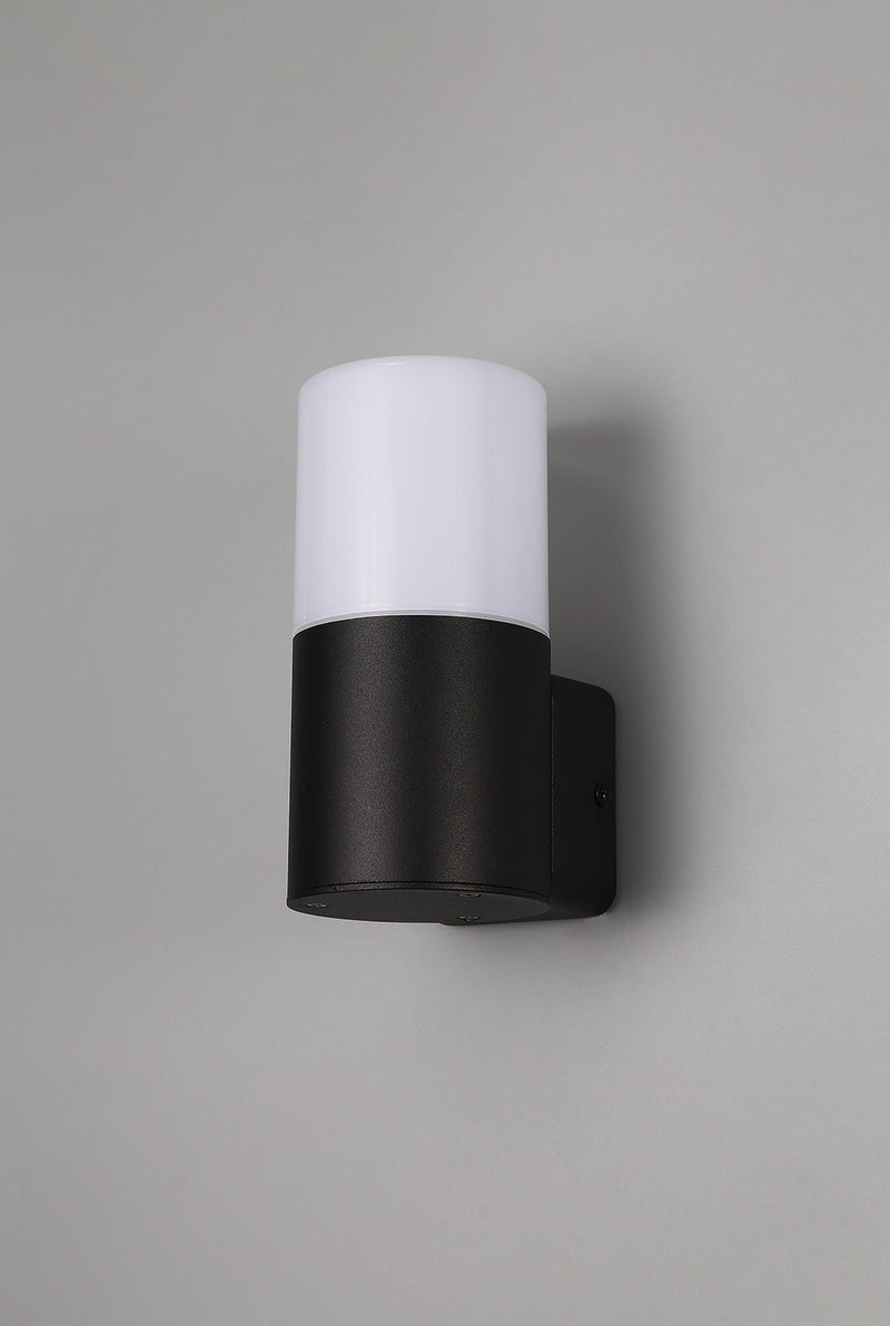 Deco Prado Wall Lamp, 1 x E27, IP44, Black/Opal, 2yrs Warranty • D0552