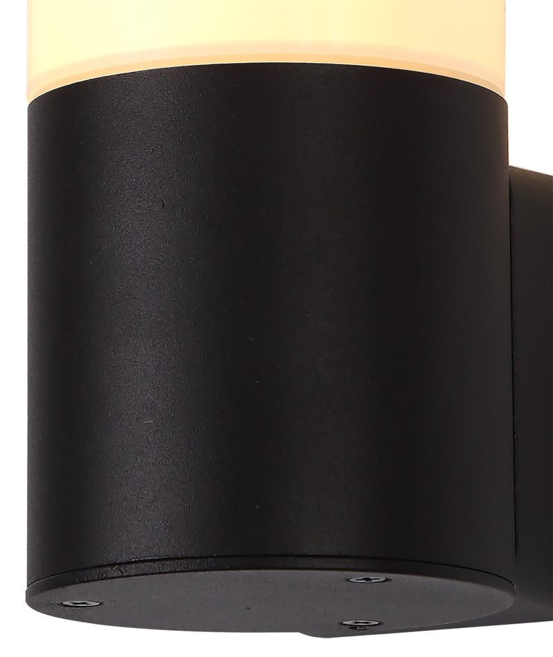 Deco Prado Wall Lamp, 1 x E27, IP44, Black/Opal, 2yrs Warranty • D0552