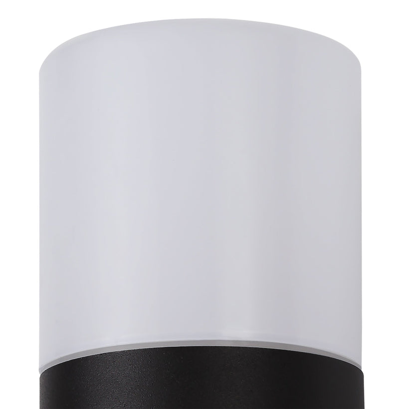 Deco Prado Wall Lamp, 1 x E27, IP44, Black/Opal, 2yrs Warranty • D0552