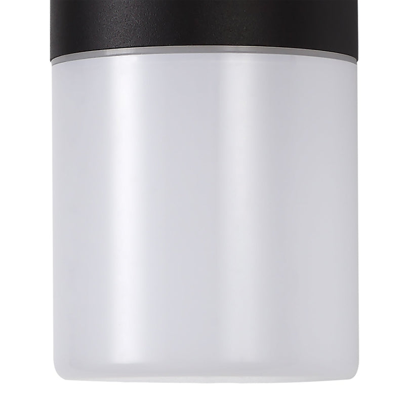 Deco Prado Wall Lamp, 2 x E27, IP44, Black/Opal, 2yrs Warranty • D0553