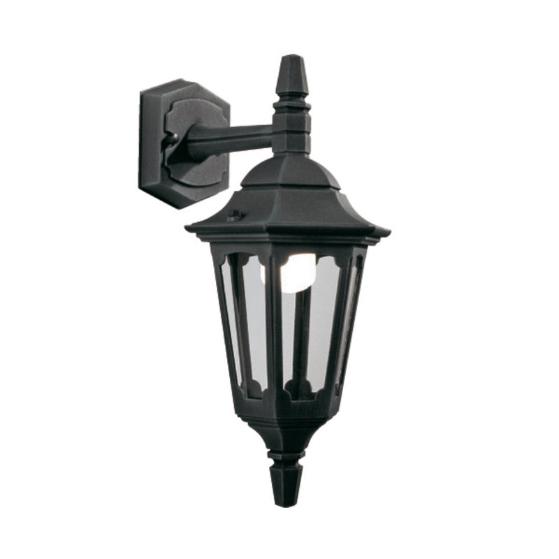 black outdoor wall light
