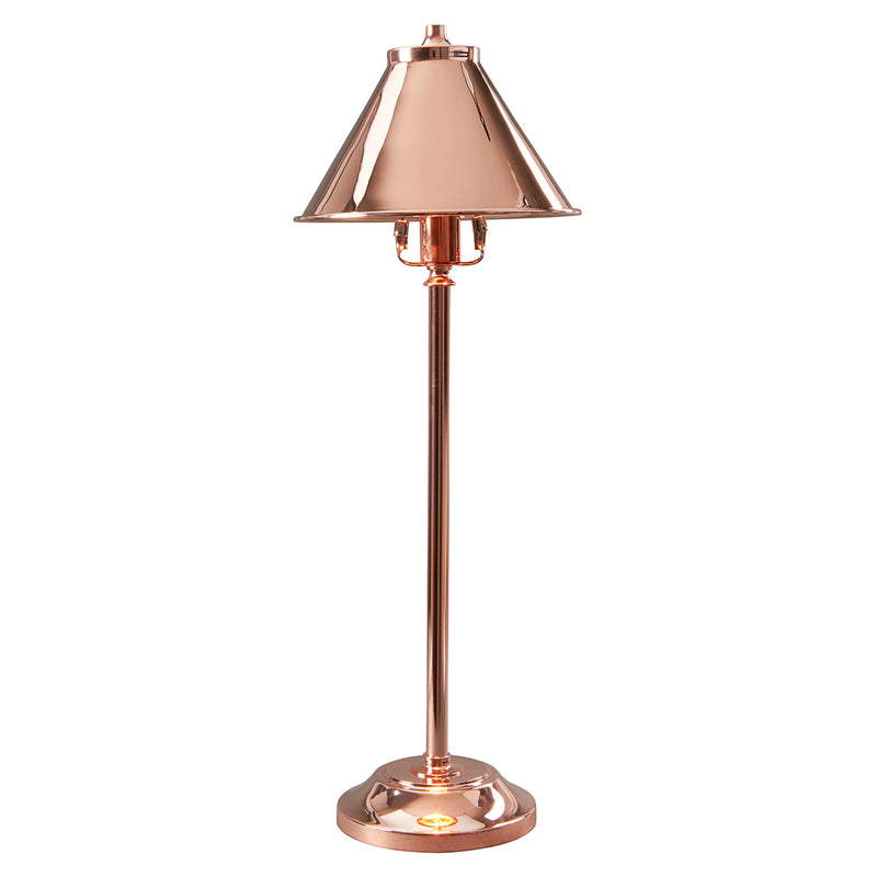 Elstead Lighting PV-SL-CPR Provence Single Light Table Lamp in Polished Copper Finish