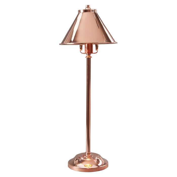 Elstead Lighting PV-SL-CPR Provence Single Light Table Lamp in Polished Copper Finish