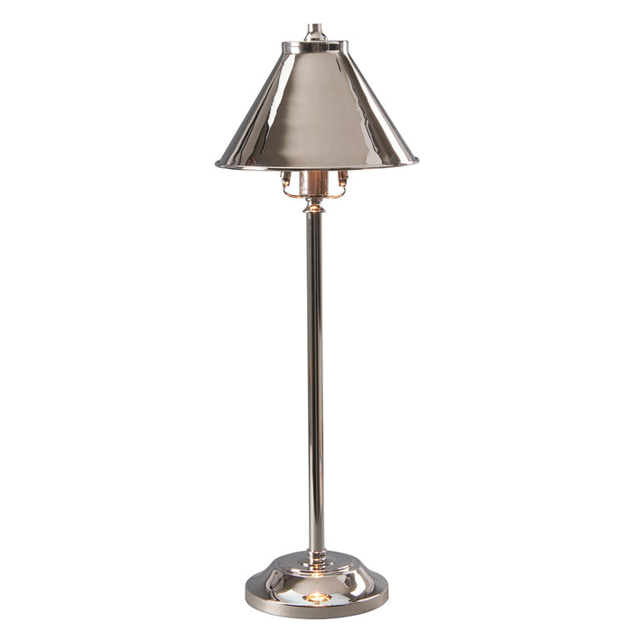 Elstead Lighting PV-SL-PN Provence Single Light Table Lamp in Polished Nickel Finish