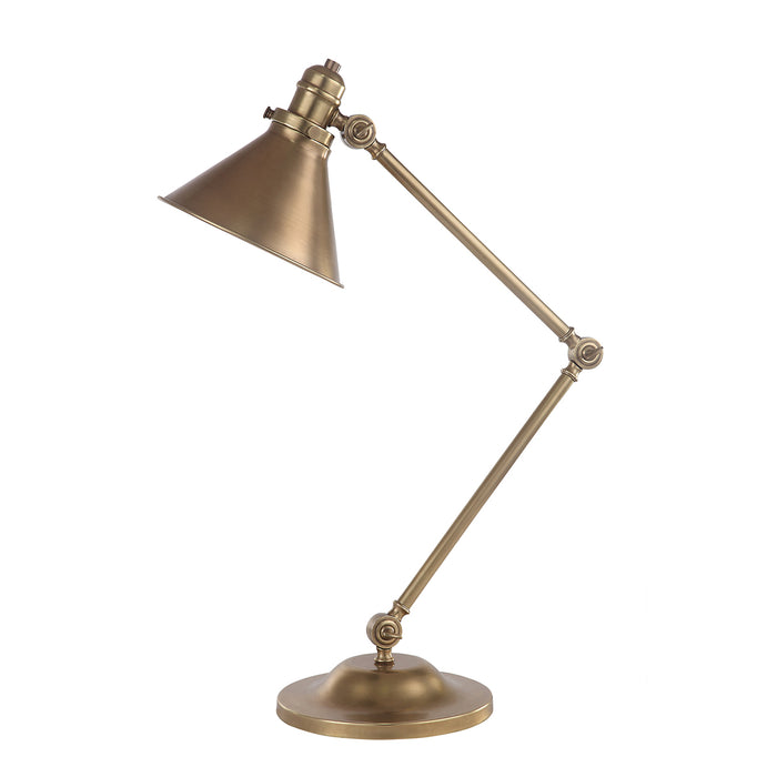 Elstead Lighting PV-TL-AB Provence Single Light Table Lamp in Aged Brass Finish